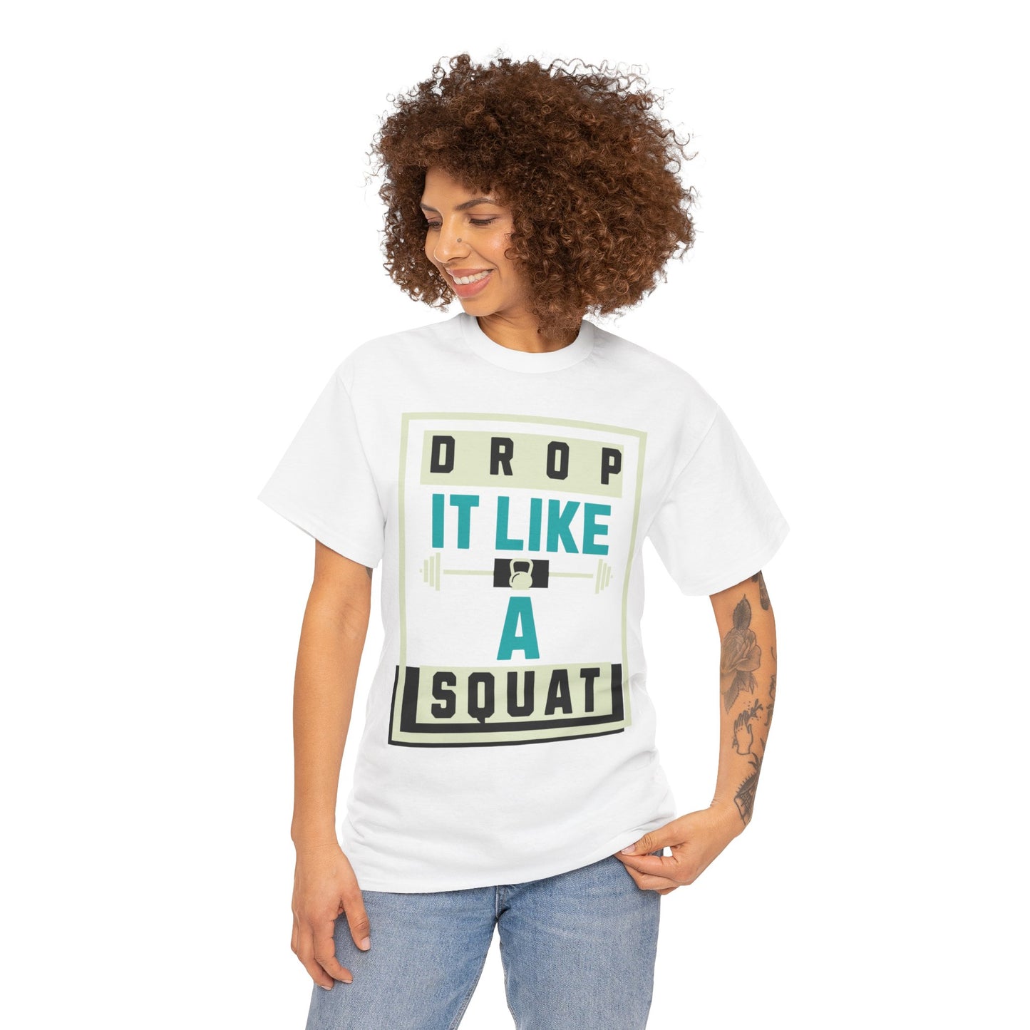 Drop It Like a Squat Tee Shirt - Luxe Mod 